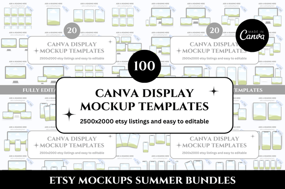 100 Etsy Display Listings Mockup: Elevate Your Shop's Visuals