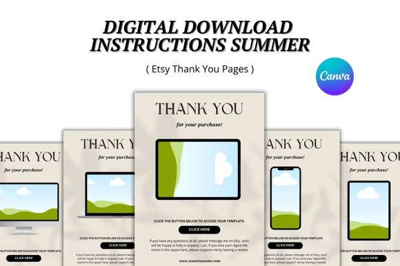5 Etsy Thank You Pages Canva Template: Elevate Your Brand
