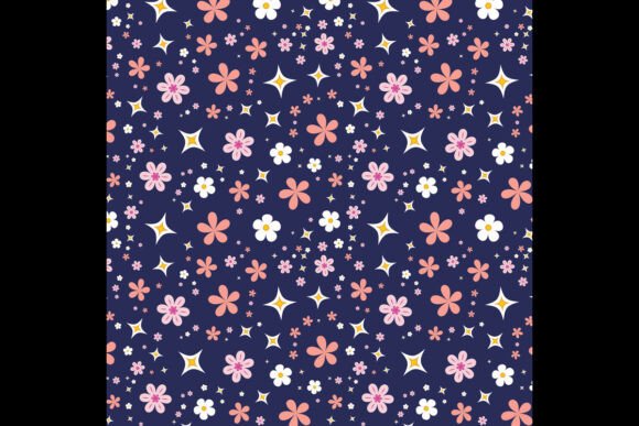 Floral Trendy Back: Your Go-To Seamless Paper Set