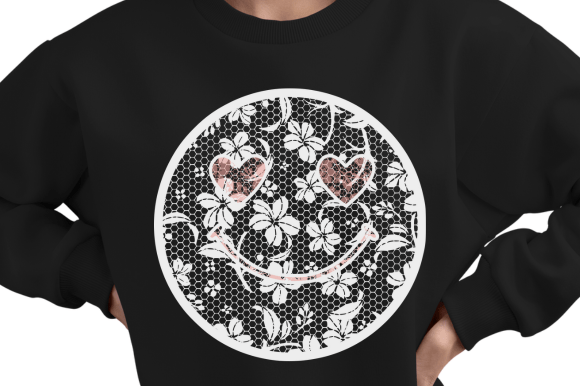Happy Face Lace PNG: A Design Asset That Adds Instant Whimsy