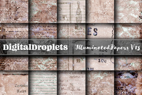 Illuminated Papers Vol. 13: Vintage Texture for Modern Design