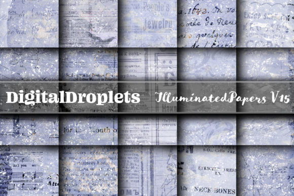 Illuminated Papers Vol. 15: Vintage & Glitter Design Assets