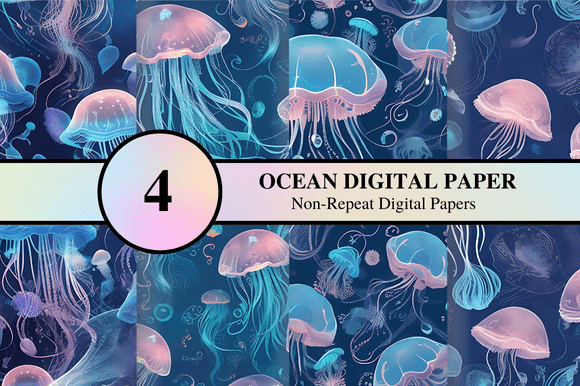 Ocean Digital Paper: Deep Blue Designs for Modern Creatives
