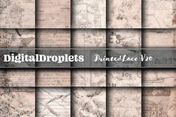 Printed Lace Vol. 20: Vintage Paper Backgrounds for Your Creative Projects