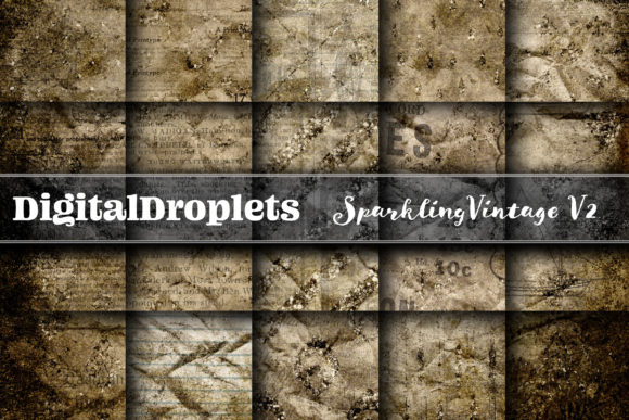 Sparkling Vintage Vol. 2: Textured Paper Backgrounds for Authentic Projects