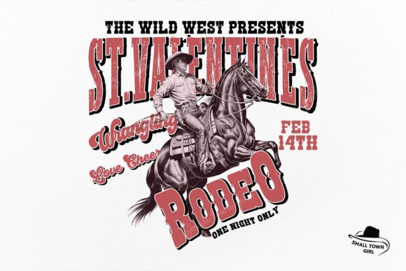 St Valentine's Wild West Rodeo Cowboy: Unleash Frontier Spirit in Your Designs