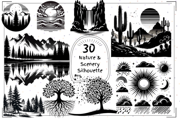Unlocking Visual Depth with Nature & Scenery Silhouettes
