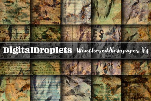 Weathered Newspaper Vol. 4: Vintage Textures for Modern Design